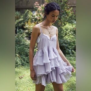 Free People Runaway Rockstar Mini slip dress